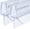Badena® Duschdichtungen für Duschtüren I Ersatz Dichtung 6mm 8mm Glastür I Duschtürdichtung Wasserabweiser mit Dichtlippe I Dichtung Duschwand Badewanne Duschkabine I Duschabdichtung Gerade 2x 100cm