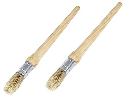 DOITOOL 2piezas Pincel Redondo para Pintura De Óleo Mango para Pintura Adhesiva y Proyectos Hogar