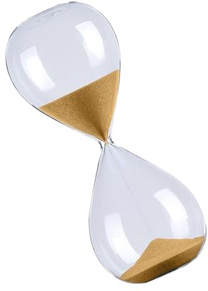 HVRFJXI 60 Minutes Glass Sand Timers 1 Hour Large Sandglasses For Students Teachers And Professional In Various Setting Sand