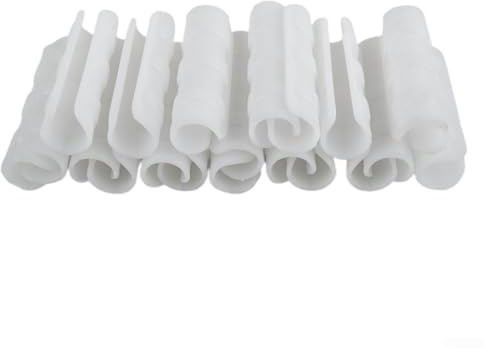 Zilimontt 20 morsetti in plastica per serra per connettori per tubi da pellicola a telaio, materiale ABS+PC con finitura antiruggine, adatti per cerchi di diametro 19-33 mm in tunnel di piante (20 mm)
