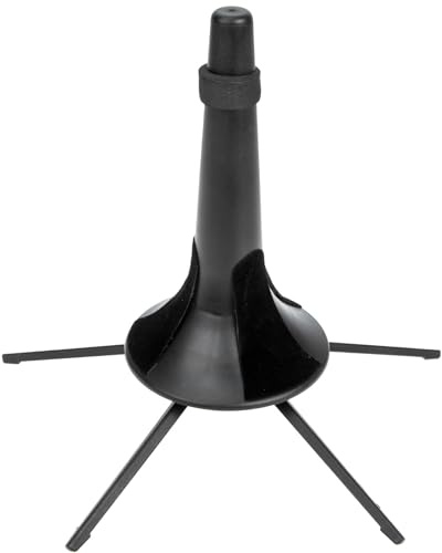 GALPADA Soporte Trompeta Plegable Metal Estable con Patas Soporte Clarinete Exhibidor Instrumento Musical Portátil Compacto