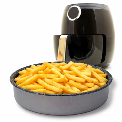 NAMAI - Backform Rund - Heissluftfritteuse Zubehör - 18 CM - Spülmaschinengeeignet - Backform 18 cm Rund - Kleine Kuchenform - Heißluftfritteuse Zubehör