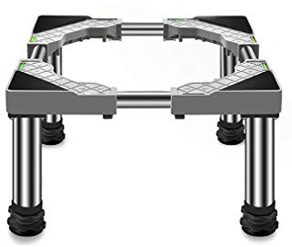 Fridge Washing Machine Base Heightening Adjustable Tumble Dryer Stand Adjustable Length/Width 45-65cm Freezer Pedestal Prevent Scratch Dent Anti Vibration Mute Shelf 4/8/12 Legs