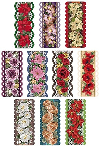 Idéer med hjärta 3-D-motiv, stansade, ca 7–10 cm, 10 stycken i påse | bilder för pyssel och dekoration | gör gratulationskort själv | bildmotiv för scrapbooking och gör-det-själv-dekoration (gränsar