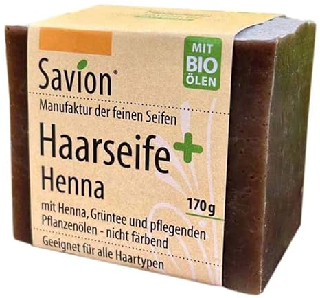 Savion Haarwaschseife+ Henna, 170g