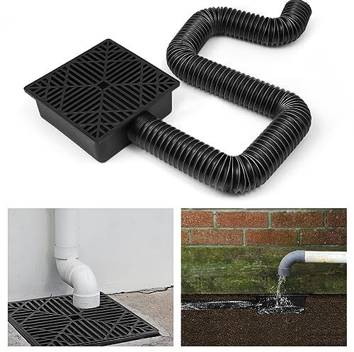 Extensor de Bajante de Canalón, Canalones y Bajantes Extensiones de Bajante de Canalón Extensiones Big Kit para Lavabo de Captura Extensor de Bajante bajo para Piso de Cemento y