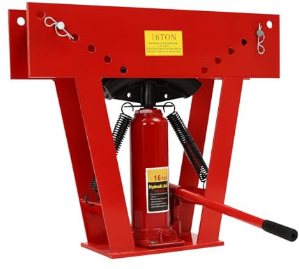 Manual Hydraulic Pipe Bender, 16Ton Exhaust Tubing Tool Bending 8 Dies (1/2, 3/4, 1, 1-1/4, 1-1/12, 2, 2-1/2, 3) Adjustable Rollers 90-180° Bending Steel Iron Metal Ratcheting