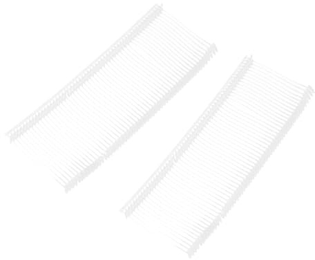 QUARKZMAN säkerhetstrådar för etiketter, plastetiketter, hängetiketter med trådhäftapparater för kläder pris märkning barber 30 mm (1,18 tum), 1500 stycken vita