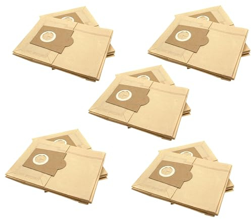 vhbw 50x Staubbeutel Ersatz für Menalux 2000 (DCT 39) für Staubsauger - 24,5cm x 18cm Sandfarben