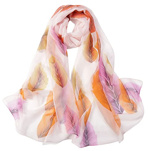 FAIRYGATE Grosse Echarpe Femme Echarpes et Foulards de Georgette Léger Écharpe Cadeau Châles Etole Femme Hiver, 38