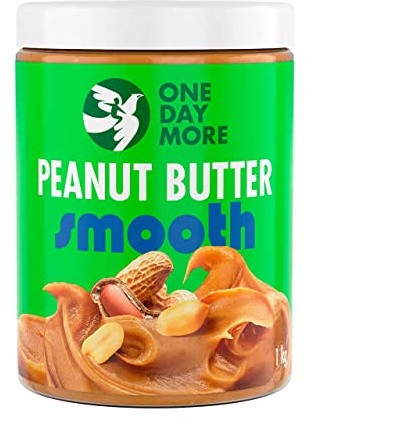 OneDayMore Crème Onctueuse de Cacahuètes | 1kg | Beurre de Cacahuète Protéine | Peanut Butter Beurre Cacahuete Sans Sucre | Pate Cacahuete Smooth Crunchy