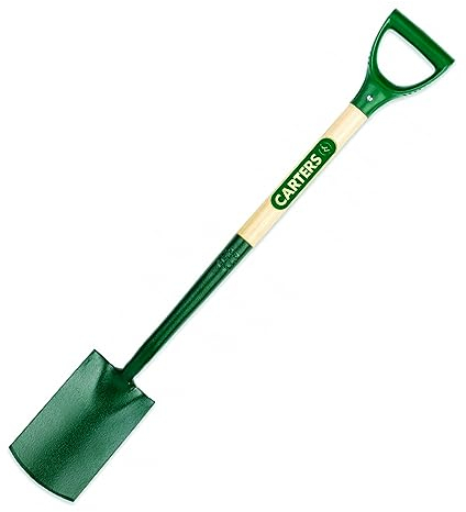 Carters - Solid Forged Border Spade x Ergo PYD Garden Border Spade - Solid Forged Construction - Ergonomic PYD Handle for Comfortable Grip - for Gardening & Landscaping