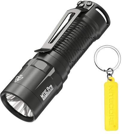 Nitecore MT1C Pro - Torcia compatta ricaricabile, 1000 lumen, colore: Nero