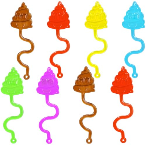 Cuackamily 8 Stück Klatschhand für Kinder Set, Klebe Spielzeug Kinder, Kinder Trick Poo klebrige Glibberhände Klassenzimmer Spielspaß Giveaway Party Geschenk Geburtstag für Kinder Erwachsene