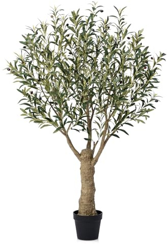 VeriNatural Olivenbaum Künstlich 150cm, Große Kunstpflanze mit Topf