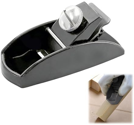 Mini Cepillo de Carpintero Manual, Cepillo de Madera Compacto de Repuesto, Herramienta para Trabajos de Carpintería, Cepillo Ajustable y Ligero para Acabados Profesionales