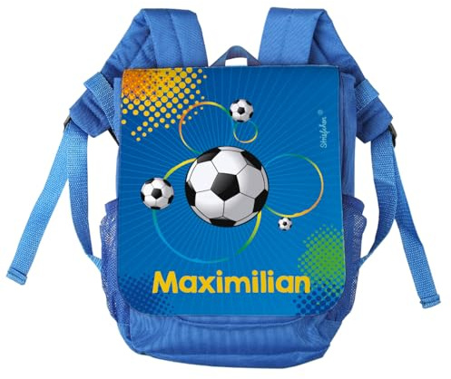 Striefchen® Kinder-Rucksack mit Namen - Fußball - ideal für den Kindergarten