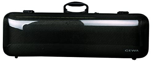 GEWA Doppelkoffer für 1 Violine und 1 Viola IDEA 3.2, Schwarz/schwarz Carbon, Made in Germany