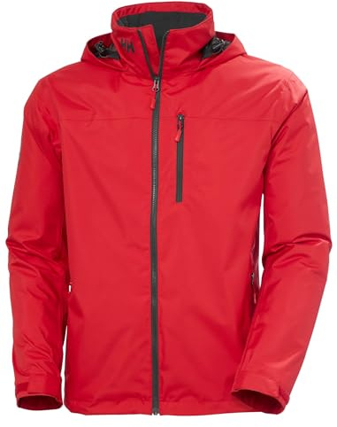 Helly Hansen Herren Crew Hooded Midlayer Jacke, Rot 2.0, 2XL