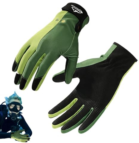 Bvizyelck Wetsuit Gloves - Thermal Diving Gloves With Adjustable Strap, Double-Layer Swimming Gloves, Anti-slip Scuba Gloves For Women Men, Flexible Wetsuit Gloves For Snorkeling, Surfing, Paddling