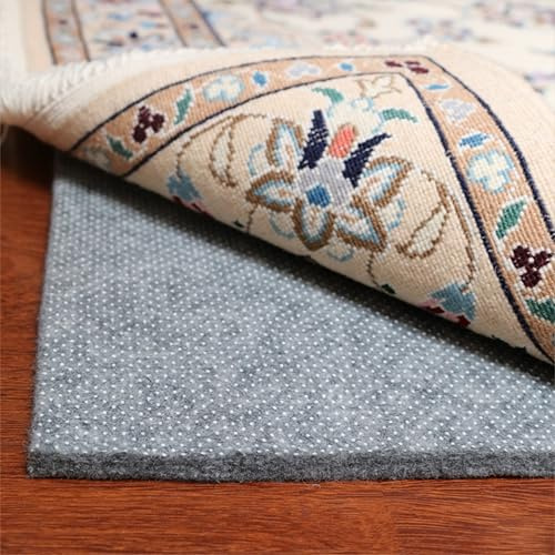 Non-Slip Area Rug Pad, 1/3 Thick Dual Surface-Felt+Rubber. 2'x8' Premium Carpet Mat - Safe for All Floors and Finishes, Adds Comfort and Protection, Extra Strong Grip - Many Custom Sizes.…
