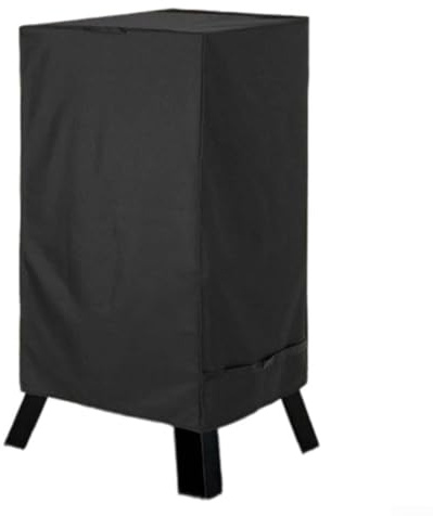 Zilimontt Cubierta de tela Oxford 600D para parrilla de 72 x 56 x 100 cm con asas y correas para protección contra todo tipo de clima, color negro (1 unidad)