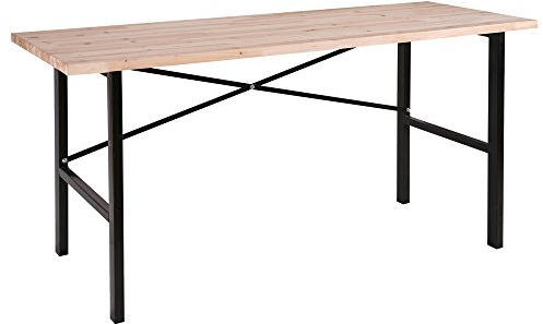 rikta Werkbank | Werktisch | ca. 159x85x58 cm (BxHxT) | Belastbarkeit 200 kg | Holz-Arbeitsplatte