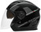 LIONCIANO Motorradhelm mit Doppelvisier, Jethelm Jet-Helm Roller-Helm Scooter-Helm Moped Mofa-Helm Chopper Retro Vespa Vintage Jethelme(Schwarz