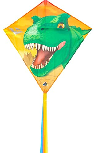 HQ Eddy T-Rex Kinderdrachen klassisch, ab 5 Jahre für wenig Wind