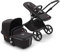 Bugaboo Fox Cub Kinderwagen für jedes Gelände, leichter und stabiler Kinderwagen, strapazierfähiges Design und extragroßes Sonnendach, einteilig und selbststehend faltbar, Schwarz