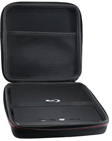 Suw External USB CD DVD Drive Burner Writer Blu-Ray Drive Carrying Case for Didar Blu Ray DVD Player Ultra Mini 1080P Blue Ray Disc Player Home Theater Play All DVDs and Region A 1 Blu-Rays