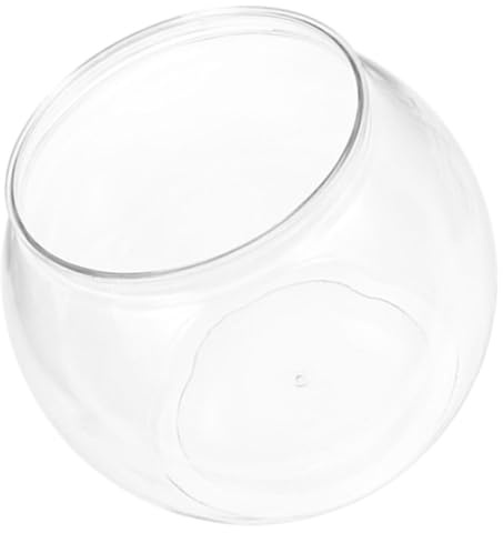 BUGUUYO Bolla per Pesci Plastica Trasparente Piccolo Acquario Da Tavolo per Pesci Rossi Decorativo e Resistente per Casa e Ufficio Acquario