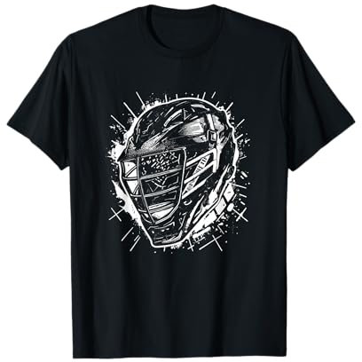 Lacrosse Helm Zeichnung Lacrosseball T-Shirt