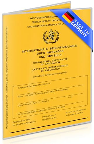 Creative Fox 2er Set Impfpass Hülle/Impfausweis Hülle (9,9 x 13,7cm) transparent für Kinder und Erwachsene | robuste und passgenaue Schutzhülle für Impfausweis & Alten Reisepass | Made in Germany