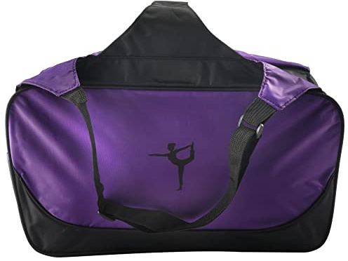 Quisiete Bolsa de Yoga, Bolsa de Viaje, Mochila con Tapete de Yoga de Gran Capacidad, Bolsa de Gimnasio, Bolsa de Yoga, PúRpura