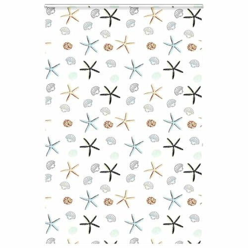 vidaXL Duschrullgardin med kassett 150x240 cm tygbredd 146 cm, duschgardin, rollup duschdraperi, badrum dusch persienn, duschrullgardin