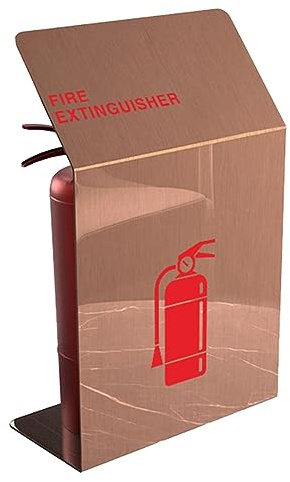 Armario para Extintor de Incendios Paquete de seguridad para gabinete de extintor de incendios de acero inoxidable, caja de vestíbulo, letrero para comercial/hogar, decoración de dispositi