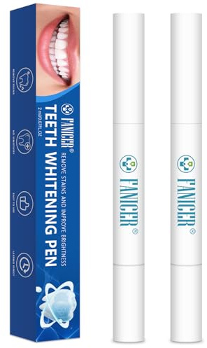 2 Pièce Stylo Blanchiment Dents-Blanchiment Dentaire,Stylo Nettoyage Dents,Nettoyer la Saleté,Taches & Décolorations,Portable & Facile à Utiliser,Convient À Un Usage Quotidien