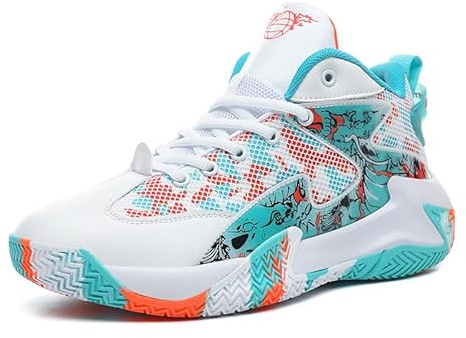 Zapatillas de Baloncesto Unisex Hombre Mujer Altas - Deportivas con Protección de Tobillo, Antideslizantes, Respirables y Muy Confortables, para Entrenamiento y Partido, Tallas 37-46 EU
