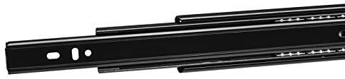 SOTECH 2 Paar (4 Stück) Vollauszüge KV3-45-H45-L400-NF schwarz 400 mm (eingeschoben) Schubladen Führung Tragkraft 45 Kg