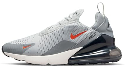 Nike Herrenschuh Nike Air Max 270 Herrenschuh, Grey Fog/Team Orange-Sail-Particle Grey, DR8616-001, 48.5 EU (14 US)