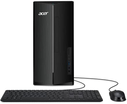acer Aspire TC-1780-UR11 Desktop | 13th Gen Intel Core i5-13400 10-Core Processor | 16GB 3200MHz DDR4 | 512GB M.2 2280 PCIe Gen 4 SSD | SD Card Reader | Intel Wi-Fi 6E AX211 | Windows 11 Pro,Black