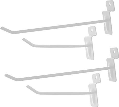 Cabilock 30 Piezas Gancho De Ranura Pared De Listones Panel Ganchos De Exhibición Al Por Menor Accesorios De Garaje Exhibición De La Tienda Lama Colgar En La Pared Planchar Común