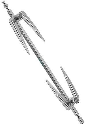 Yardwe Fourchette Rotissoire Acier Inoxydable pour Poulet Rôti Compatible Friteuse à Air Et Barbecue Outil De Cuisine Pratique