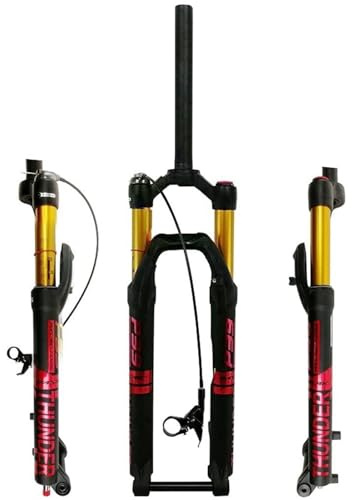 LQVAIPT Forcella di sospensione per mountain bike, 66 cm, 69,8 cm, 29 pollici, 120 mm, asse passante da 15 mm, freno a disco ad aria, ammortizzatore ad aria, ultra leggera, anteriore con smorzamento
