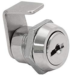 IFAM Cerradura de Lengüeta C111B, Para Buzones, Taquillas, Muebles, Armarios, Cajones, Incluye 2 Llaves de Serreta, Aleación de Zinc, Seguridad y Protección