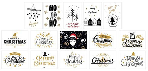 Edition Seidel Set de 30 cartes postales de Noël (2 x 15) Cartes de Noël Cartes postales Cartes de Noël