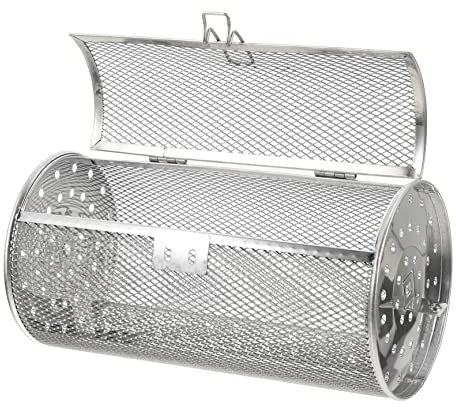 Sosoport Panier à Frites Acier pour Barbecue Cage De Grillage pour Noix Équipement De Cuisine Pratique
