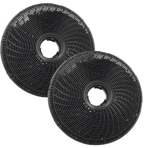 vhbw 2x Filtres à charbon actif compatible avec Electrolux LFG525W, LFG615K, LFG615W, LFG615X, LFV336K, LFV339K, LFP326X, LFP329X hotte aspirante