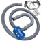 VIOKS Tubo di scarico flessibile per lavatrice, 4 m, diametro 19/22 mm, con 2 fascette stringitubo in acciaio inox, diametro 18-28 mm, tubo di scarico per lavatrice